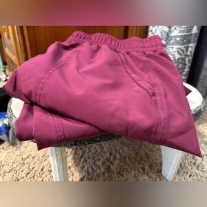 Scrubstar Burgundy Joggers scrub pants women Large (2pair)
